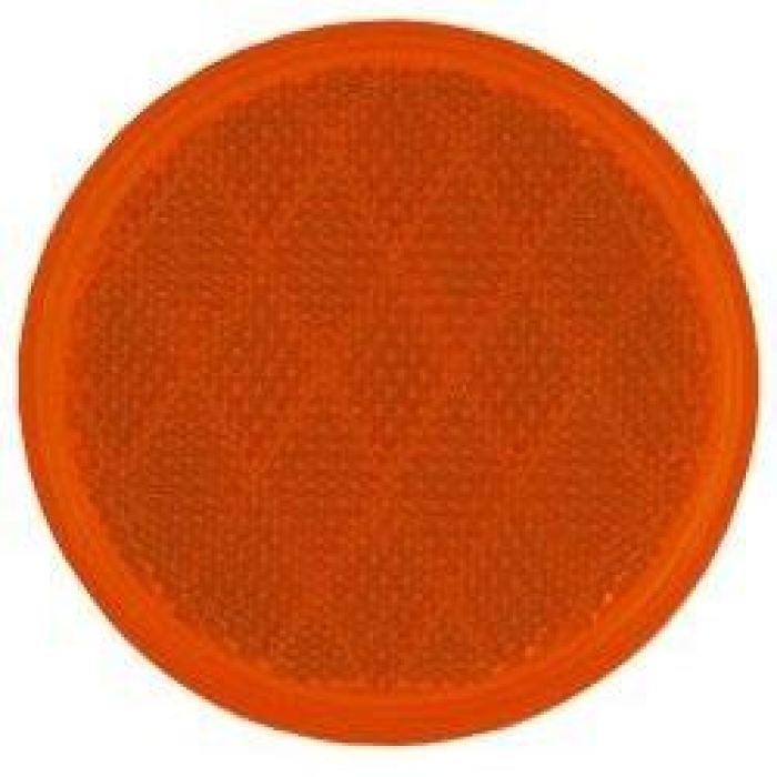 3 Stick-On Reflector - Amber Or Red - Highway Safety