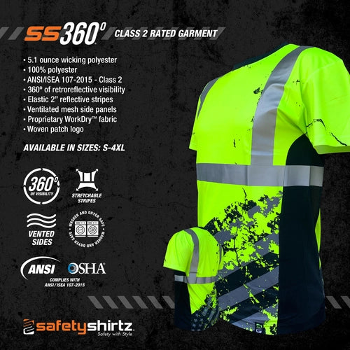 SafetyShirtz - SS360º ANSI Class 2 American Grit Safety Shirt