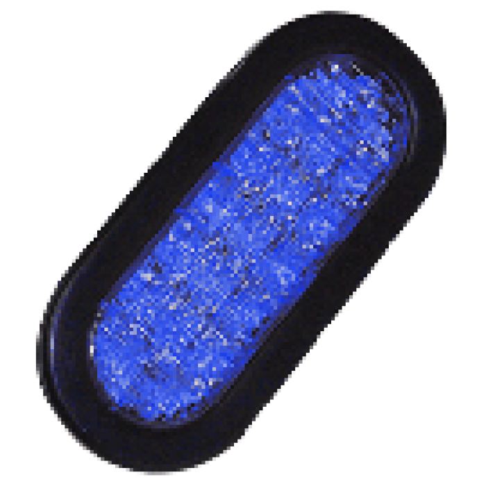 6 Oval Led Strobe - More Colors - Blue - Transportation Safety
