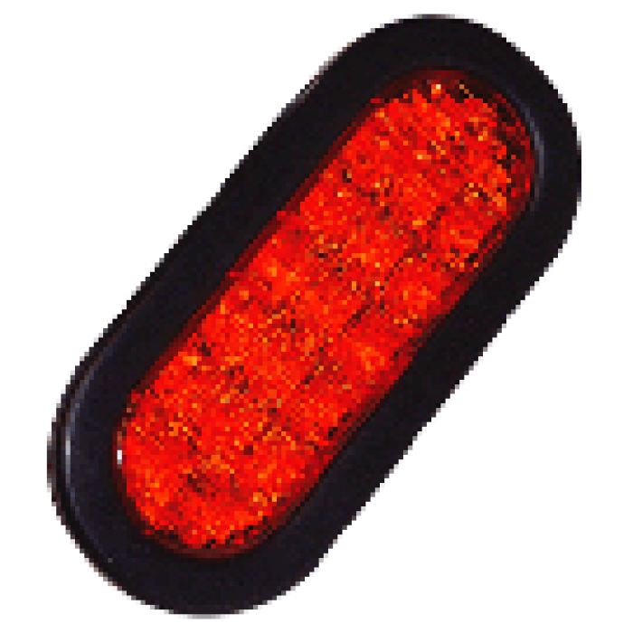 6 Oval Led Strobe - More Colors - Red - Transportation Safety