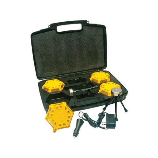 Super Road Flare Kit with Amber LEDs (4-pack)