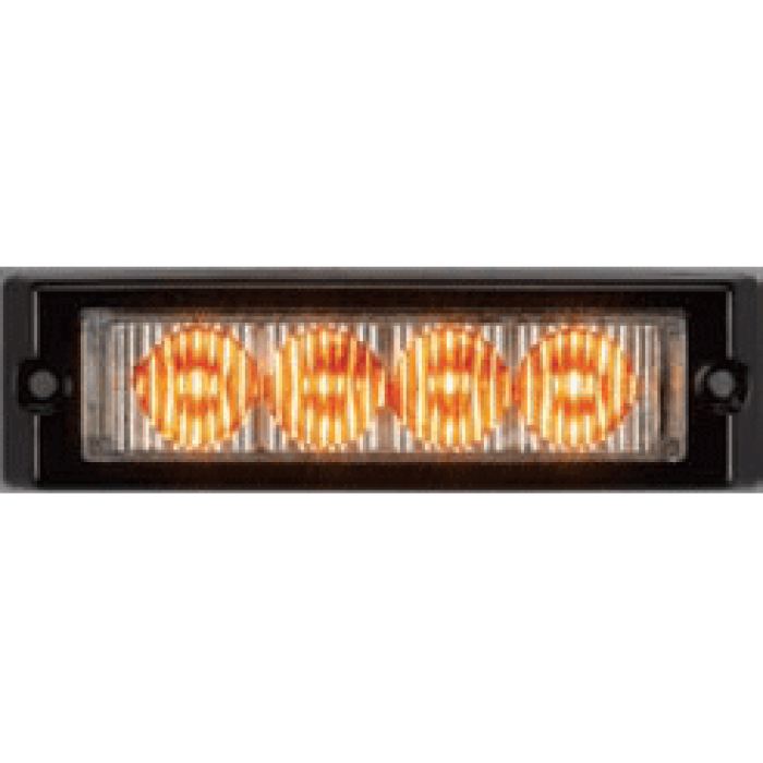 Led Auxiliary/warning Light - Single Quad Lighthead - 22 Patterns - One & Two-Color Combinations - Transportation Safety
