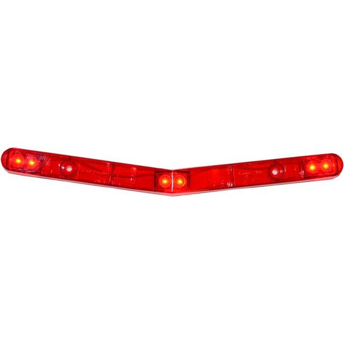 Led Id Bar - Boomerang Style - Red - Transportation Safety