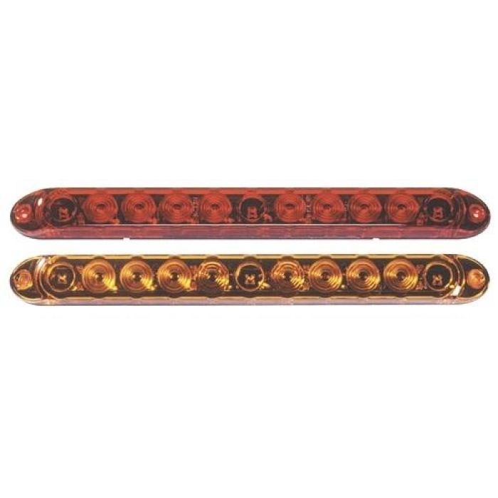 Led Id Bar Low-Profile - Amber Or Red - 2-Wire - Transportation Safety