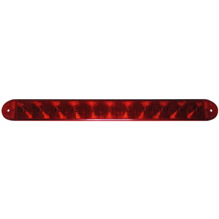 Led Low-Profile Stop/turn And Id Bar - Red - Clear Or Red Lens: 4-Wire - Lens/red Diodes - Transportation Safety