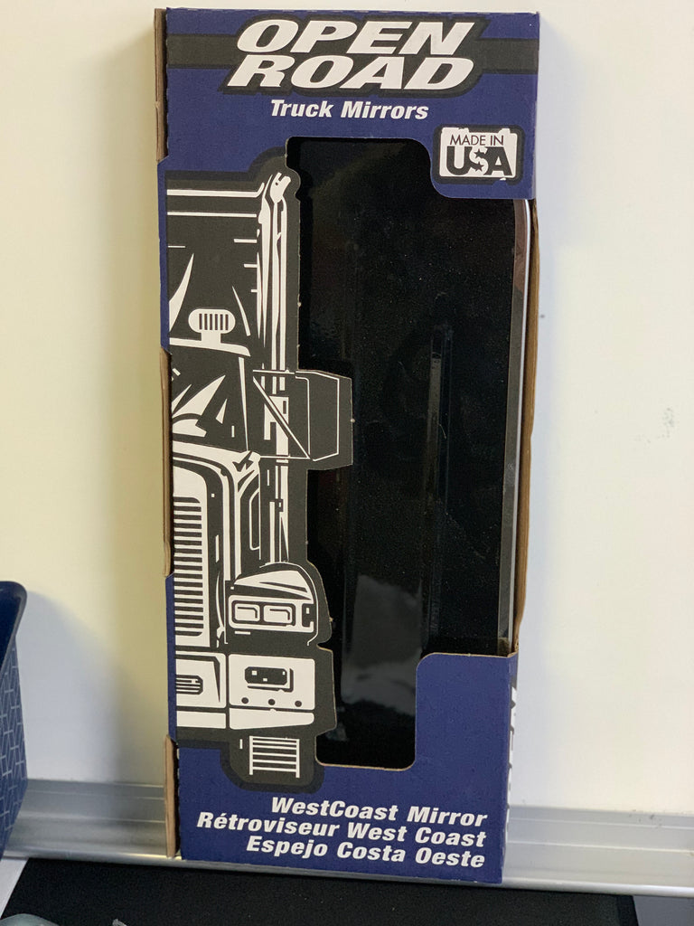 Truck Mirrors Open Road West Coast Style P/N 726-00-100, 8x16 made by Cham -cal