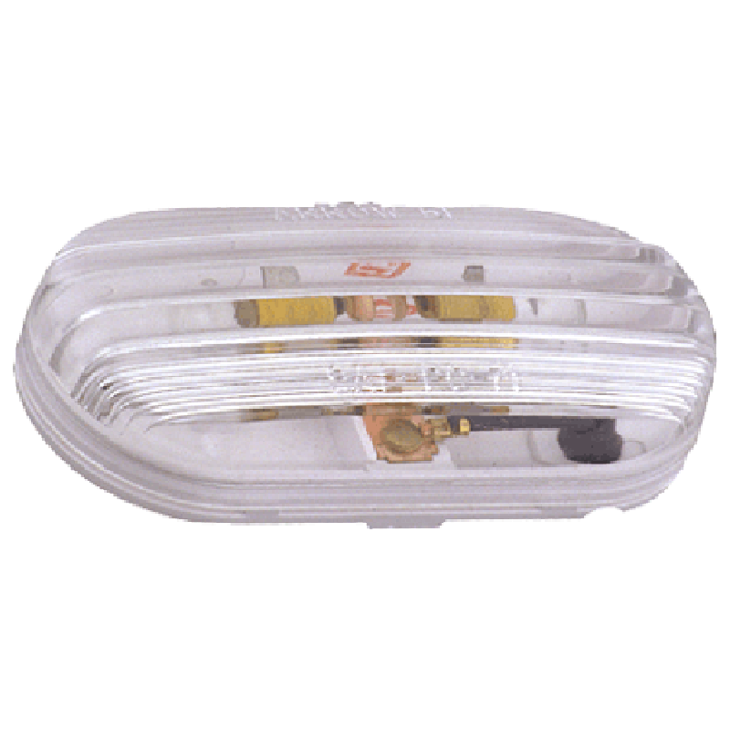 Clear Plastic Dome Light - Surface Mount - 2 Bulb