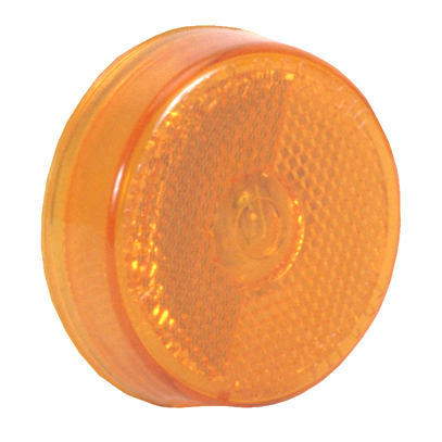 Sealed 2-1/2" Marker Light: Reflex Lens: Light Only - Amber or Red