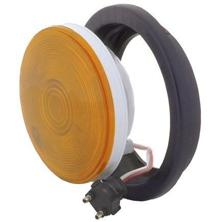 4" Round Sealed Light w/ Grommet & Pigtail