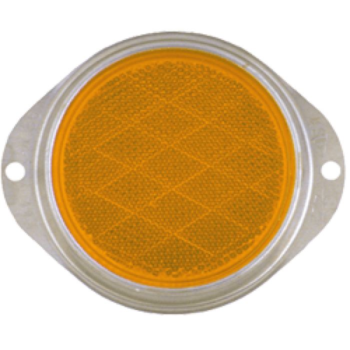 3 Reflector - Clipped Corner - Amber Or Red - Clearance