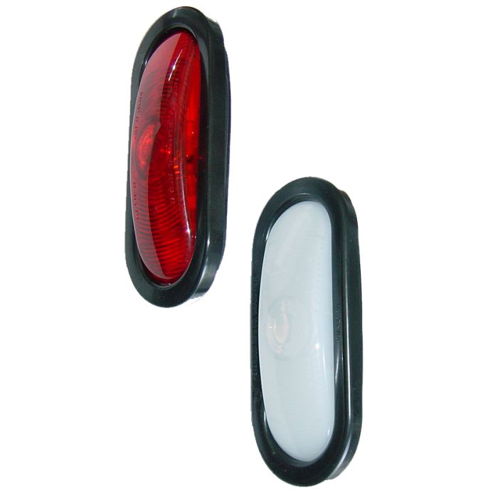 6-1/2 Oval Light - Red Stop/tail/turn - White Backup - Transportation Safety