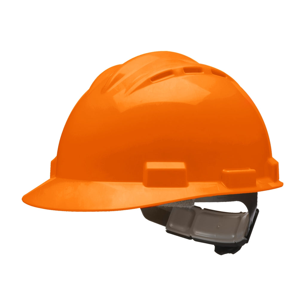 BULLARD Standard Vented Hard Hat - Ratchet Suspension - Orange