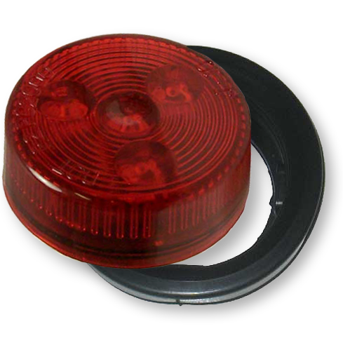 2″ LED Round Sealed Lamp w/ Grommet & Wiring Harness