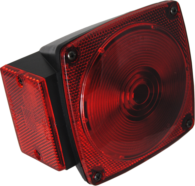 Combination tail light for trailers under 80" with 7" Hot Lead Wires 4-1/2" x 5-1/2"