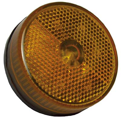 2-1/2" Round LED Marker / Clearance Light,  PC Rated, Stud Mount