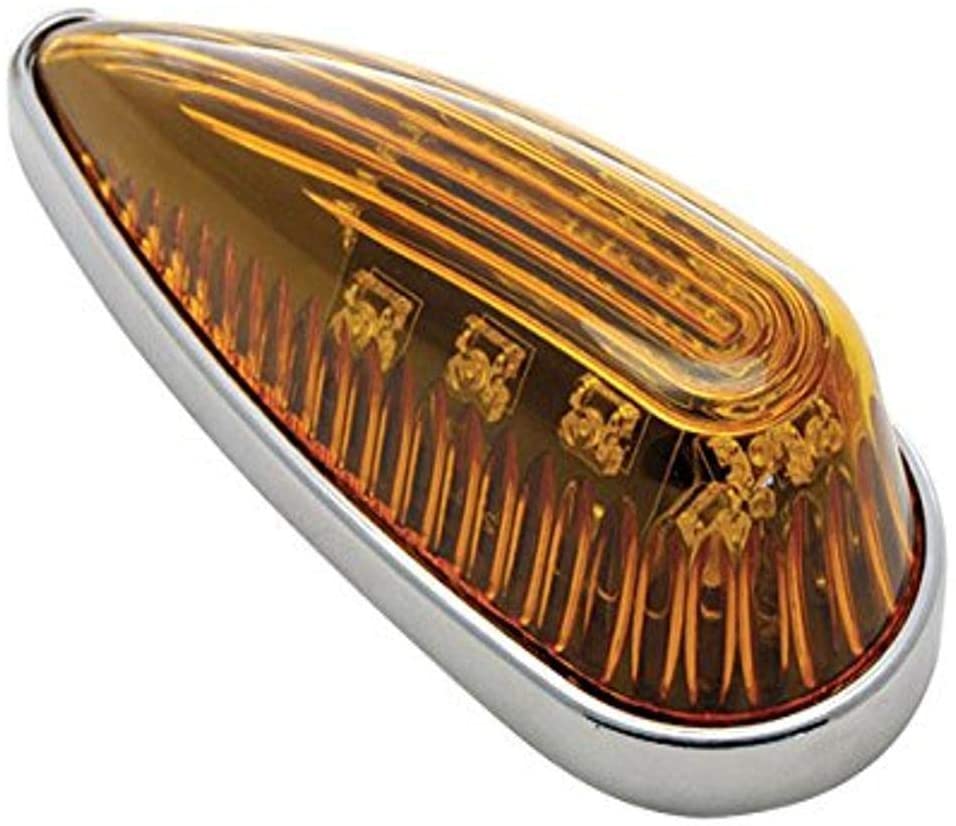 Amber, LED Cab Marker Light, 2 Wire