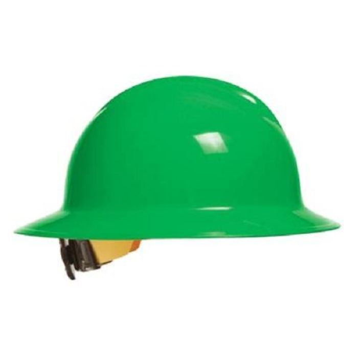 Bullard C33 Classic Full Brim Hard Hats W/ Ratchet Suspension - Hi-Viz Green - Highway Safety