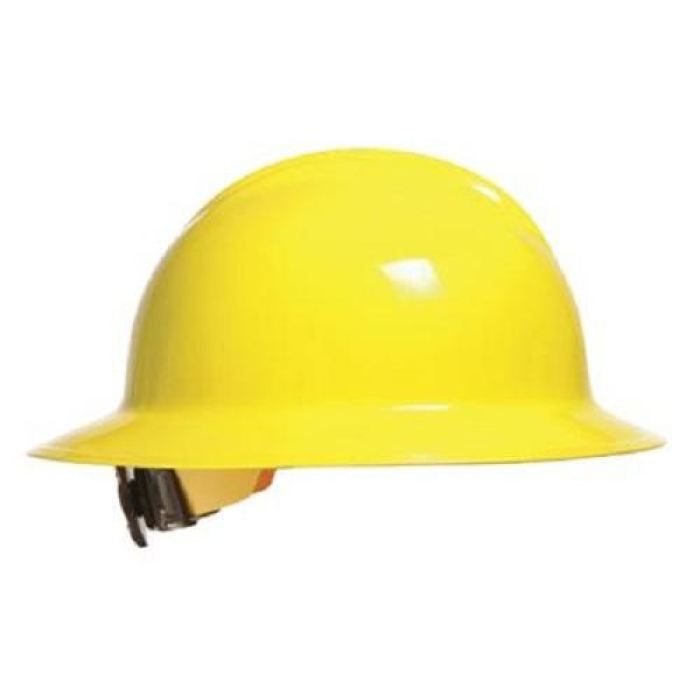 Bullard C33 Classic Full Brim Hard Hats W/ Ratchet Suspension - Hi-Viz Yellow - Highway Safety