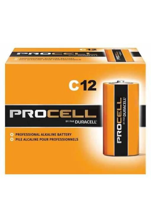Duracell Procell C Alkaline Battery - 12Pk - Public Safety