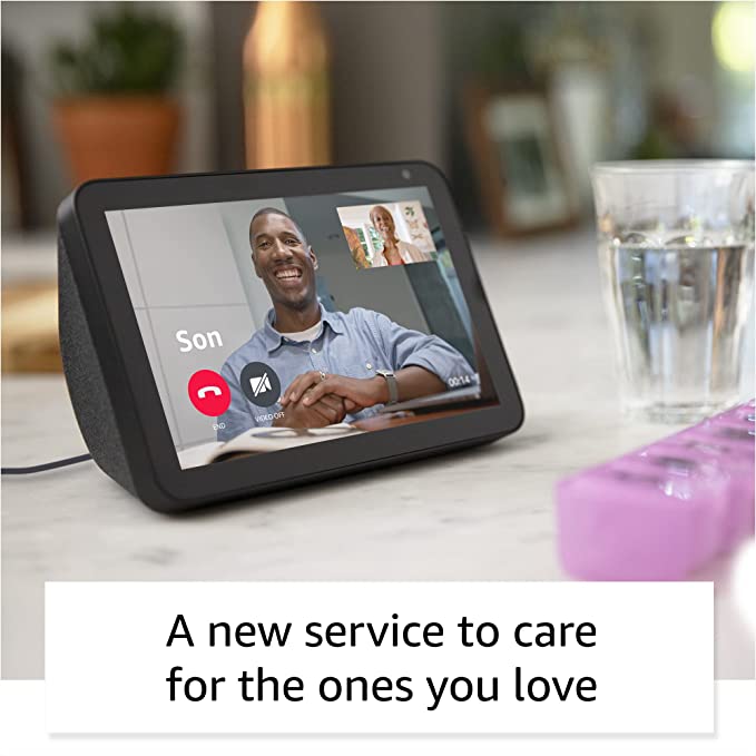 Echo Show 8 (2nd Gen, 2021 release) - Charcoal - with 6-month free trial of Alexa Together (monthly auto-renewal)