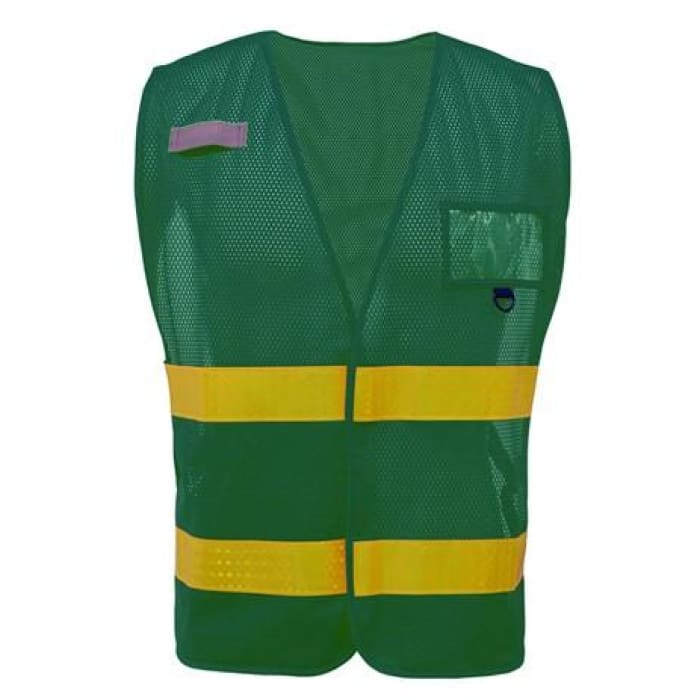 Gss Non-Ansi Multi-Usage Utility Vest - Green-Lime Prismatic Tape - Highway Safety