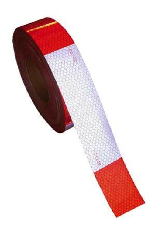 Kiss Cut Conspicuity Tape 6 Red / 6 White 150 X 2 7 Year Warranty - Transportation Safety