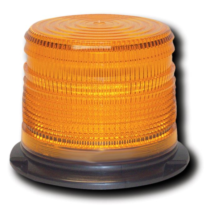 Low-Profile Quad-Flash Warning Light - Twist-On Lens - Choose From 4 Colors - Transportation Safety