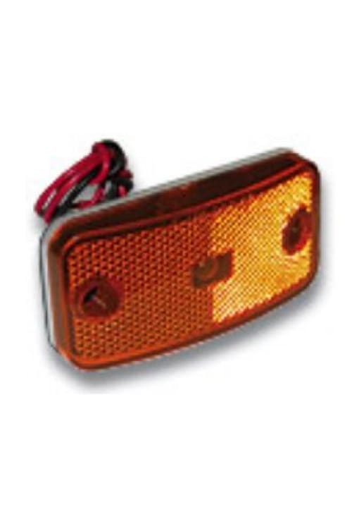 Marker Light With Twist Lock Plug - More Colors - Amber W/white Base - Transportation Safety