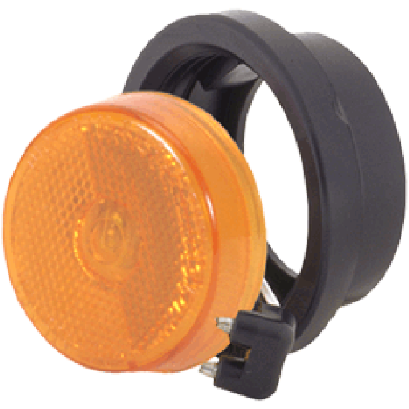 2-1/2" Round LED Marker / Clearance Light w/ Grommet & Pigtail
